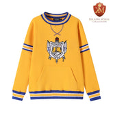 SGRho Gold Crest Chenille Pocket Crewneck